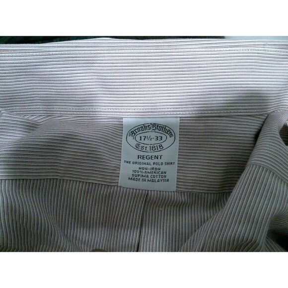 Brooks Brothers Classic Fit Button-Down Dress Shirt Light Pink Long Sleeve - Picture 3 of 3